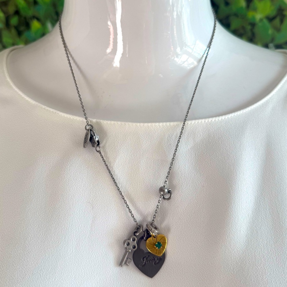 Vintage Juicy Couture Two-Toned Charm Necklace